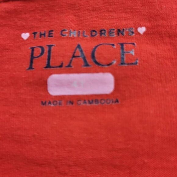 Children's Place red shirt 4T - Picture 3 of 4